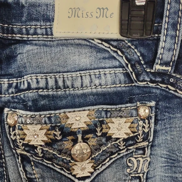 Miss Me , Size 25 ,Stylish Blue Women's Jeans - Picture 5 of 17